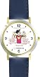 All of THE 7 HABITS #3 - White Youth (English Text) - DELUXE TWO-TONE WATCH from THE 7 HABITS - WATCH COLLECTION BY WATCHBUDDY&reg; - Arabic Numbers - Blue Leather Strap-Size-Large ( Men's Size or Jumbo Women's Size )