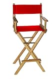 On Deck Wooden Director's Chair - RED