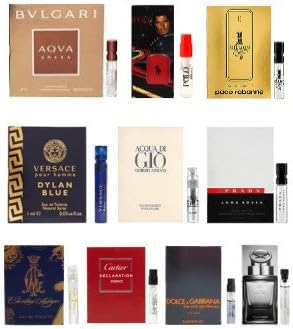 10 Men's Designer Cologne Sample Vials