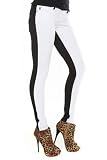Tripp White Front Black Back Skinny Jeans