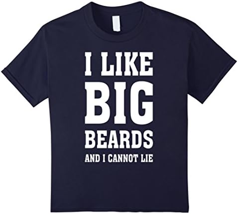 Kids ABS| I LIKE BIG BEARDS Cannot lie Father Day Gift Set Shirt 6 Navy
