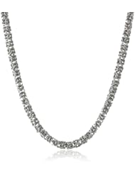 Womens Stainless Steel Byzantine Necklace