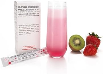 New - David Kirsch Wellness Calming Bubbles - Strawberry Kiwi - 14 Packets