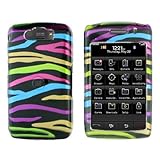 Premium - Blackberry 9550/Storm2 Rainbow Zebra Cover - Faceplate - Case - S ....