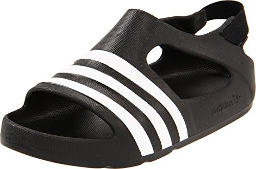 adidas Originals Kids Unisex Adilette Play (Infant/Toddler) Black/White/Black Sandal 6.5 Toddler M