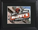 Cincinnati Bengals Pub Sign with Wood Frame