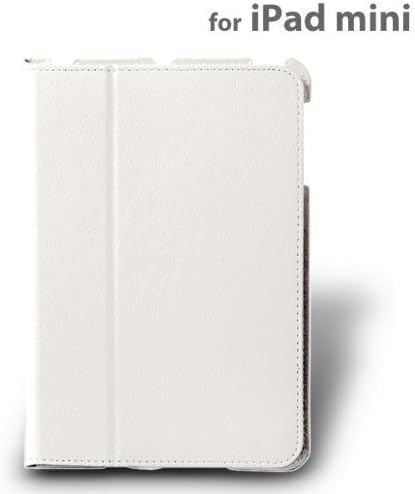 AViiQ Slim Smart Cover Case with Sensor Support for iPad mini - White Leatherette (AV-IPMNSLWH)