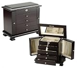 Beveled Espresso Jewelry Box thumbnail