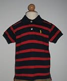 Polo Ralph Lauren Boys Short Sleeve Striped Polo Shirt with Polo Pony Logo
