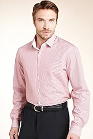 2 Longer Autograph Pure Cotton Striped Shirt