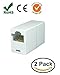 iMBAPrice RJ45 Coupler - (Pack of 2) Cat5e Ethernet Cable Extender Female to Female Straight Modular Inline Coupler