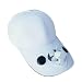 Solar Powered Fan Hat w/ Solar Panel on the Cap Front, White Color