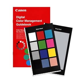 Canon "Digital Color Management Guidebook" Book with portable Color Chart and Gray Card - for users of Canon EOS Digital SLR Cameras including Digital Rebel XS, XSi, XT, XTi, T1i, EOS 5D, 20D, 30D, 40D & 50D and a Canon Pixma Pro Printer such as the PIXMA Pro9000 & Pro9500