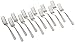Winco 0001-06 12-Piece Dominion Salad Fork Set, 18-0 Stainless Steel
