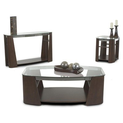 Christina Cocktail Table Set Rich Mahogany