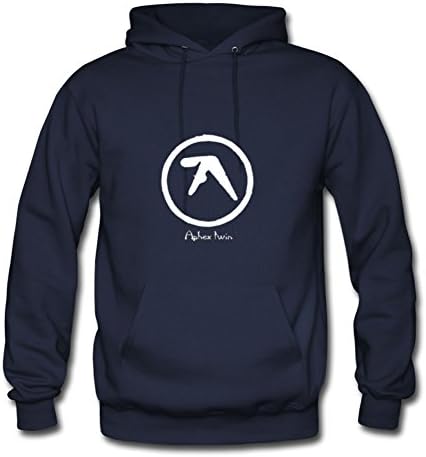 Pedrooy Men Aphex Twin Image Elegent Funny Navy Sweatshirts In X-large