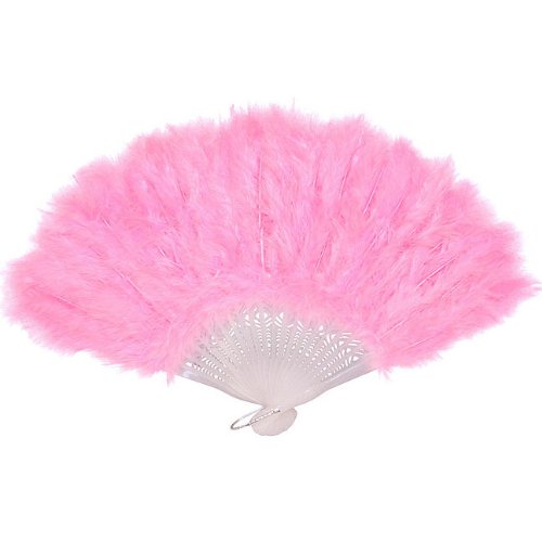 Pink Feather Fan