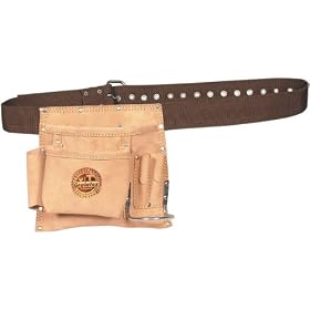 Graintex SS1179 5 Pocket Nail and Tool Pouch w/ Belt