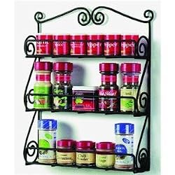 Spectrum 43710 Scroll Wall Mount Spice Rack