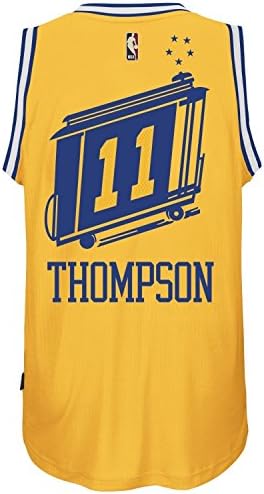 Adult Men's KThompson_GsW #11 Hardwood Classics Swingman Jersey(Adult) Medium