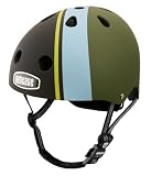 Nutcase Helmet - Diagonal Stripe Matte Model NTG2-2104M Street Sport Helmet - Size S-M Small-Medium Fits 20.5 inches - 23 inches or L-XL Large-Extra Large Fits 23 inches - 25 inches - CPSC Certified Multisport Helmet - Perfect for Street Roller Skating Helmet - Inline Skating Helmet - Skateboarding Helmet and Biking Helmet - Roller Derby Helmet