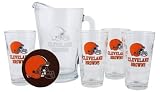 Cleveland Browns Pint Glasses and Beer Pitcher Set | Cleveland Browns Gift Set
