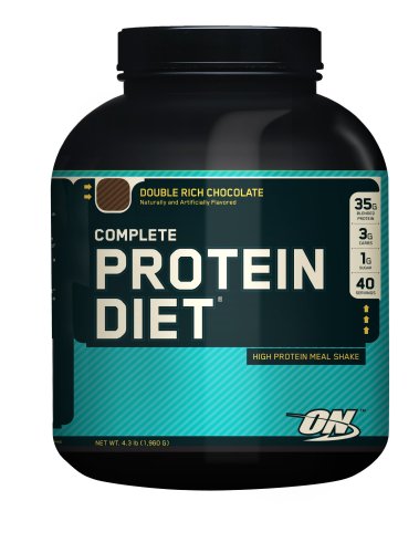 Optimum Nutrition Complete Protein Diet Meal Shake Mix, Double Rich Chocolate, 68.8 Ounces