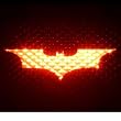 BATMAN BEGINS - 3rd Third Brake Light Vinyl Decal Mask Kit #1077 | Vinyl Color: Black