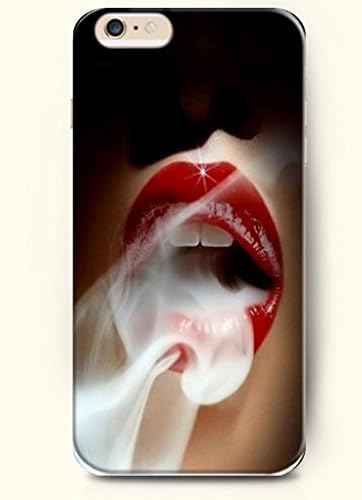 Sexy Red Lips Breathing Smokes - Sexy Girl - Phone Cover for Apple iPhone 6 ( 4.7 inches) - OOFIT Authentic iPhone Case