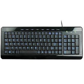 Click here to buy Anyware Computers Full Size Multimedia USB Backlit LED Lighted Keyboard w Blue LED's - Gentle,....
