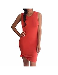Sexy Cotton Sleeveless Summer Bodycon Dress 