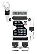 Robot Calculator - White
