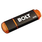 Patriot Bolt 64GB USB 2.0 Flash Drive with 256-bit AES encryption, PSF64GBTUSB