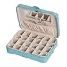 Mele & Co. Maria Plush Fabric Jewelry Box and Ring Case in Aqua Mele & Co. Maria Plush Fabric Jewelry Box and Ring Case in Aqua