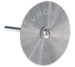 Gyros 82-11515 Saw Blade w/Mandrel Set, Fine-Teeth 1-1/2