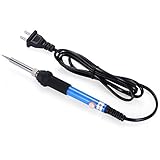 BlueFire 作業用はんだこて 60W 110V 温度調節可能 5個交換用こて先付