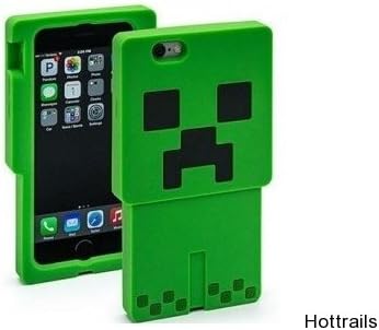 Minecraft Creeper Character Green 3D iphone 6 Case Silicone Games Toys