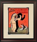 1950 Illinois vs. Indiana Historic Football Program Cover