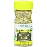 Frontier Salt Free Organic Seasoning, Garlic and Herb, 2.7 Ounce