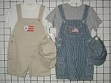 Review   / Toddler Boys Sizes 2T/3T/4T Stripe Denim/Khaki Twill Embroidered Pocket Shortall 2-PC Sets with Cap. (Prepack=24 Sets Assorted Sizes/Emb. Designs, Each $7.50)