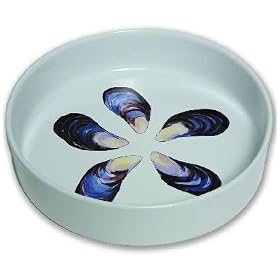 Jersey Pottery Mussels Round Roaster