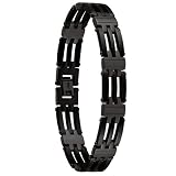 Stainless Steel Men's Invicta Elements Black Link Bracelet