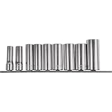 Bahco 75-SET5 Snap On 804409 3/8-Inch 12Pt. Drive Deep Sockets, 9-Pc