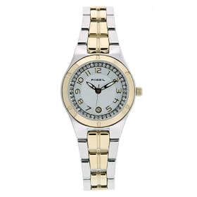 Fossil Women's Diamond Dial Two-Tone Watch #PR5345