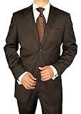 Modern Signature Collection Italian Fit Mens Suit Italian Merino Wool 140s Two Button Jacket Plus Flat Front Pants Modern Business Suit Medium Brown Herringbone Modern Signature Collection Italian Fit Mens Suit Italian Merino Wool 140s Two Button Jacket Plus Flat Front Pants Modern Business Suit Medium Brown Herringbone
