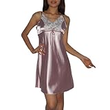 SILK COUTURE Womens Sexy Gorgeous Sleepwear Dress / Pajama Nightgown - Pink (Size: M-L) SILK COUTURE Womens Sexy Gorgeous Sleepwear Dress / Pajama Nightgown - Pink (Size: M-L)
