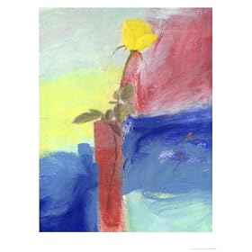 Yellow Rose Giclee Poster Print by Peggy Brown, 9x12
