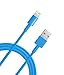Lightning cable, Jackpower,10 FT Extra Long Lightning USB Cable 8 Pin Sync USB Charging Cord for iPhone 6 / 6 Plus / 6s / 6s Plus / SE , iPhone 5 / 5s / 5c , iPad Air / Air 2 / Mini / iPod(Blue)