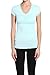 TheMogan Women's Basic V Neck Short Sleeve T-Shirts Plain Stretch Cotton Spandex Top Tee