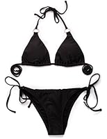 RELLECIGA Women's Goldtone Hardware Triangle Top Bikini